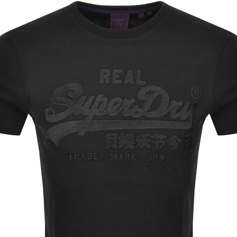 Alternative Image for ProductSuperdry Vintage Logo T Shirt Black2